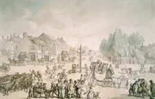 Elephant and Castle, Southwark, London, c1805-c1820. Creator: Thomas Rowlandson
