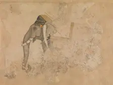 Elephant and Rider, ca. 1640. Creator: Attributed to Hashim
