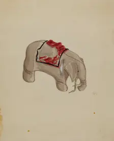 Elephant, c. 1936. Creator: Raoul Du Bois