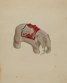Elephant, c. 1936. Creator: Raoul Du Bois
