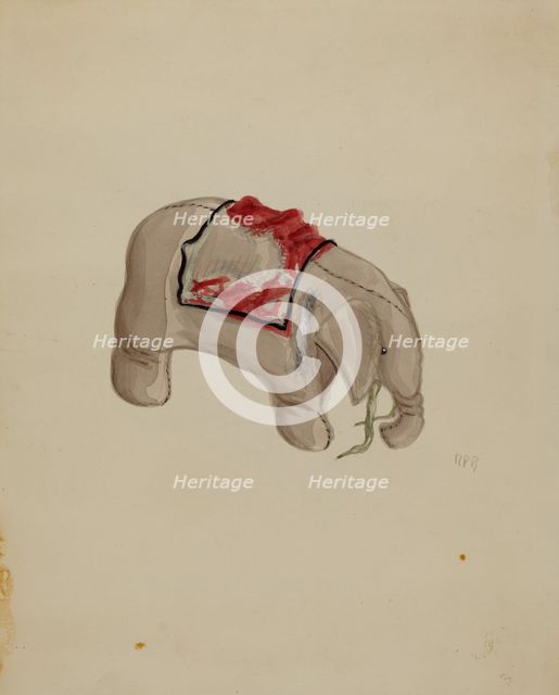 Elephant, c. 1936. Creator: Raoul Du Bois.