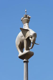 Elephant finial, Broadgate Standard, Coventry, West Midlands, 2014. Artist: Steven Baker
