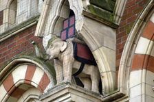 Elephant in niche, Elephant Tea Rooms, 64-66 Fawcett Street, Sunderland, Tyne and Wear, 2008. Artist: Bob Skingle