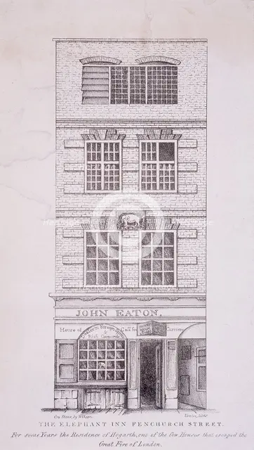 Elephant Inn, Fenchurch Street, London, c1815. Artist: Vowles