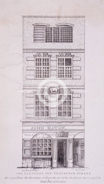 Elephant Inn, Fenchurch Street, London, c1815. Artist: Vowles