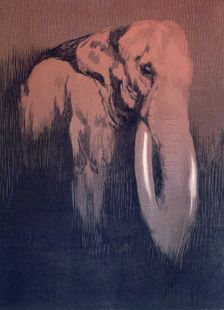 Elephant; scene from "The Jungle Book", 1919. Creator: Paul Jouve