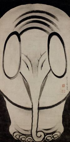 Elephant, Second Half of the 18th cen.. Creator: Jakuchu, Ito (1716-1800)