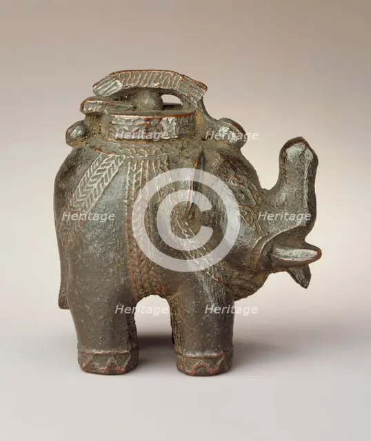 Elephant-Shaped Box, 19th century. Creator: Unknown.