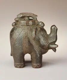 Elephant-Shaped Box, 19th century. Creator: Unknown