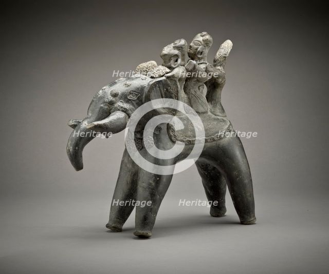Elephant with Riders, 3rd-2nd century B.C.. Creator: Unknown.