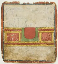 Elephant Throne, from a Set of Initiation Cards (Tsakali), 14th/15th century. Creator: Unknown