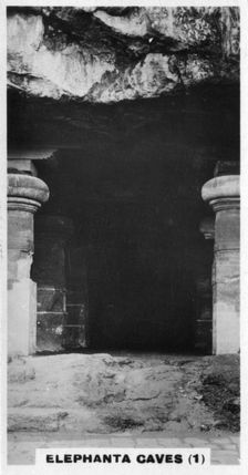 Elephanta Caves, Bombay, India, c1925
