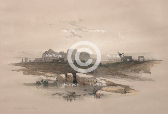 Eleutheropolis or the modern Beit-Jibrin, 1839. Creator: David Roberts (British, 1796-1864).