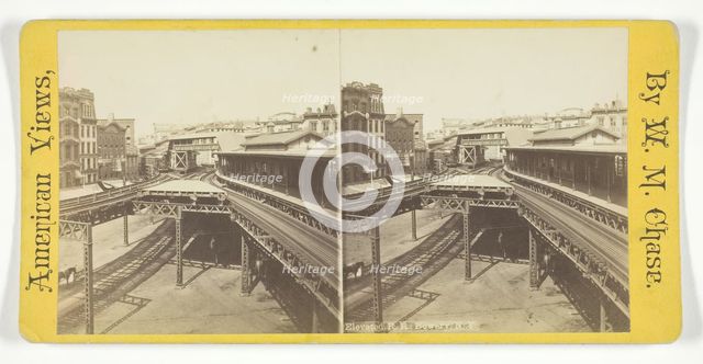 Elevated R.R. Bowery, N.Y., late 19th century. Creator: W. M. Chase.