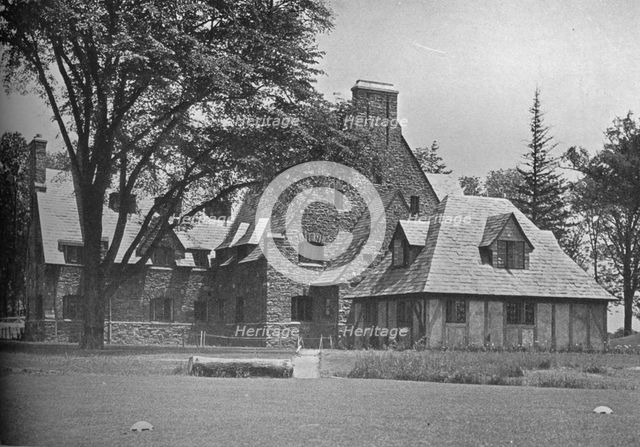 Elevation overlooking the 10th tee, West Course, Winged Foot Golf Club, Mamaroneck, New York, 1925. Artist: Unknown.
