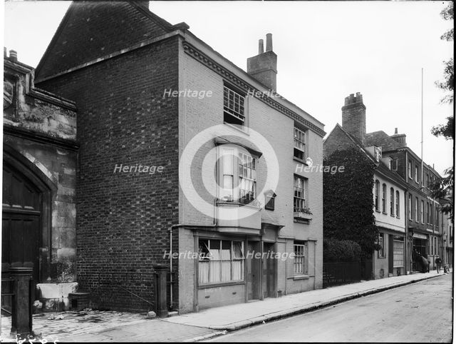 Elevation of 8 College Street, Winchester, Hampshire; formerly the residence of Jane Austen, 1906. Creator: London Midland and Scottish Railway.