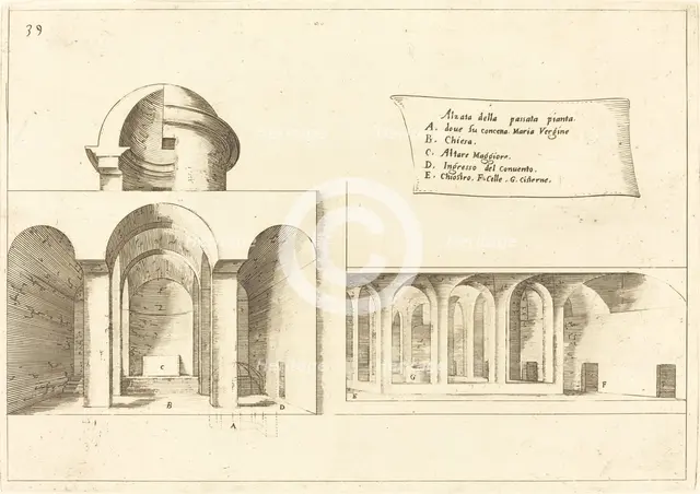 Elevation of a Church, 1619. Creator: Jacques Callot.