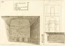 Elevation of a Passage Plan, 1619. Creator: Jacques Callot