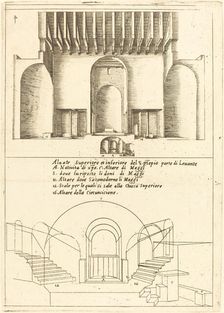 Elevation of the Church of the Holy Manger, 1619. Creator: Jacques Callot