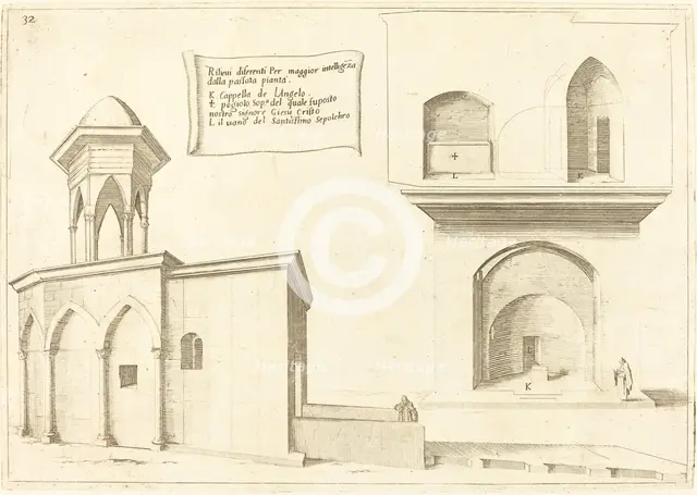 Elevation of the Church of the Holy Sepulchre, 1619. Creator: Jacques Callot.