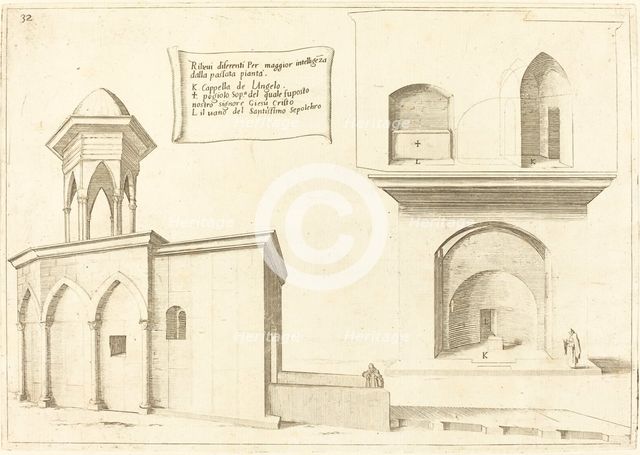 Elevation of the Church of the Holy Sepulchre, 1619. Creator: Jacques Callot.