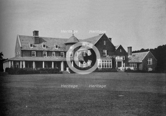 Elevation of the clubhouse, Essex County Club, Manchester, Massachusetts, 1925. Artist: Unknown.