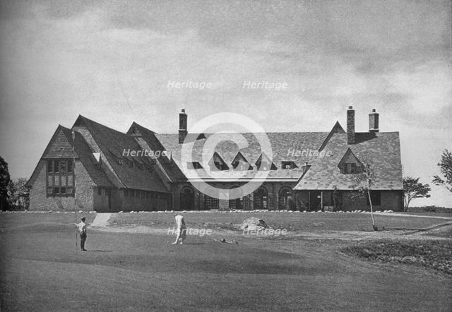 Elevation of the clubhouse, North Jersey Country Club, Paterson, New Jersey, 1925. Artist: Unknown.