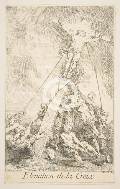 Elevation of the Cross.n.d. Creators: Claude Gillot, Jacques Gabriel Huquier.