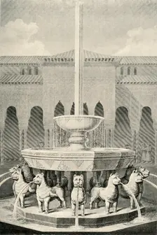 Elevation of the Fountain of the Lions 19th century, (1907). Creator: Unknown