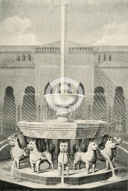 'Elevation of the Fountain of the Lions', 19th century, (1907). Creator: Unknown.