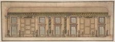 Elevation of the Gallery in the Palazzo Doria-Pamphilj, Rome, ca. 1650. Creator: Anon