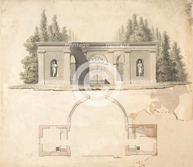 Elevation Design for Pavillion, 19th century. Creator: Anon.