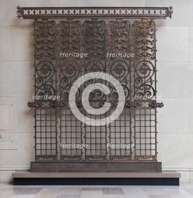 Elevator Grille from the Manhattan Building, Chicago, Illinois, 1889-91. Creator: Jenney & Mundie.