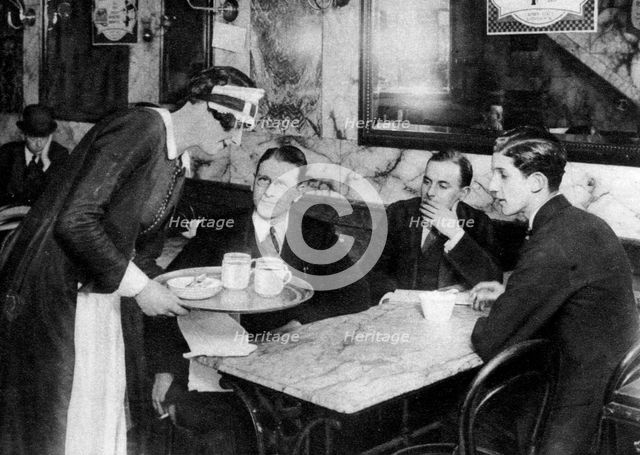 Eleven o'clock coffee, London, 1926-1927. Artist: Unknown