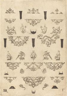 Eleven Different Studs and Twenty-Three Ornaments, 1593. Creator: Daniel Mignot
