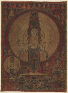 Eleven-Headed, Thousand-Armed Bodhisattva of Compassion (Avalokiteshvara), c. 1500. Creator: Unknown