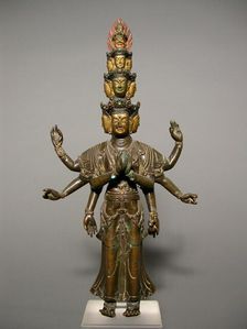Eleven-Headed Bodhisattva Avalokiteshvara, 17th/18th century. Creator: Unknown