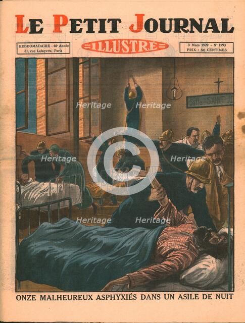 Eleven unfortunates asphyxiated in a night shelter, 1929. Creator: Unknown.