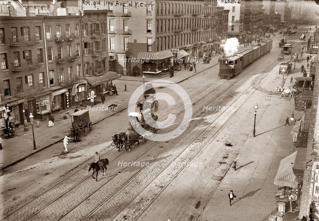 Eleventh Avenue and New York Central Railroad, c. 1911.