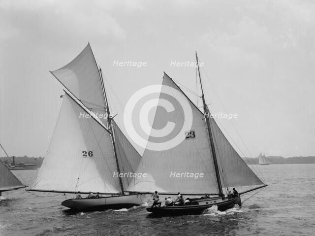 Elf and Beatrice, between 1890 and 1900. Creator: John S Johnston.