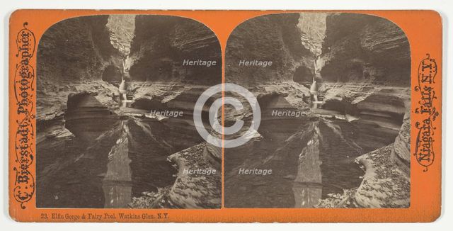 Elfin Gorge and Fairy Pool, Watkins Glen, N.Y., 1863/1903. Creator: Charles Bierstadt.