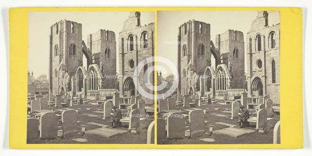 Elgin Cathedral - transept and Towers, Mid 19th century. Creator: George Washington Wilson.