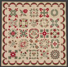 Eli Lilly Family Album Quilt, 1847. Creator: Unknown