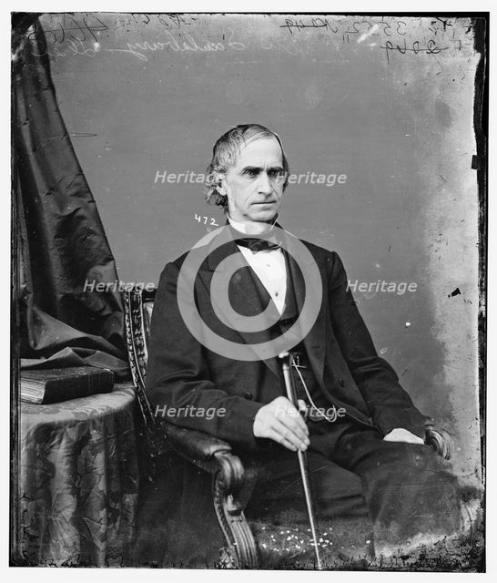 Eli Saulsbury of Delaware, between 1860 and 1875. Creator: Unknown.