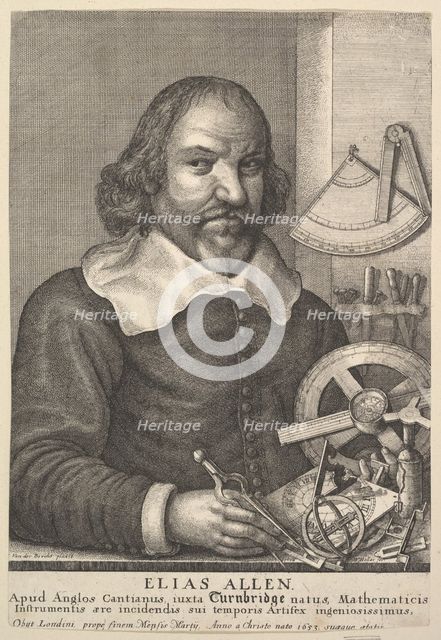 Elias Allen, 1666. Creator: Wenceslaus Hollar.