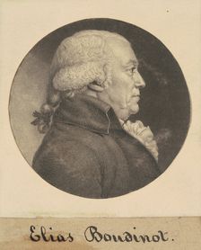 Elias Boudinot, 1798. Creator: Charles Balthazar Julien Févret de Saint-Mémin