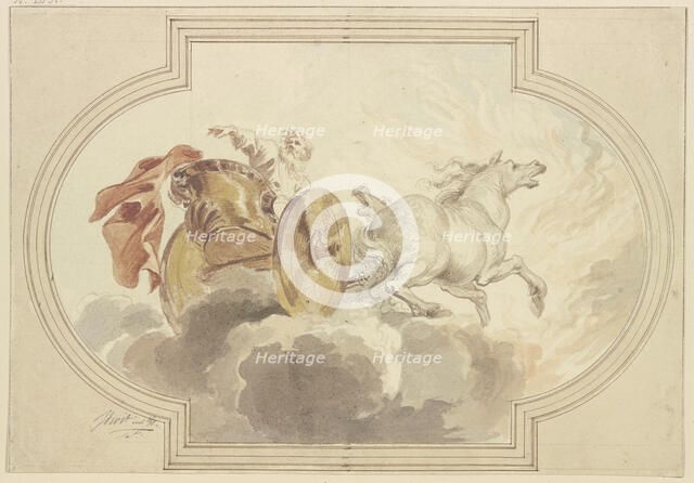 Elias goes heavenwards, c1726. Creator: Jacob de Wit.