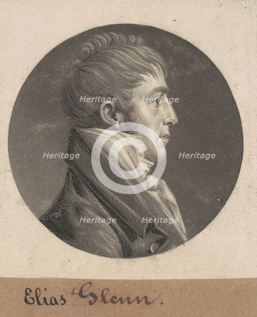 Elias Glenn, 1803. Creator: Charles Balthazar Julien Févret de Saint-Mémin.