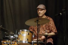 Elias Kacomandis, Carmen Souza's Silver Messengers, Verdict Jazz Club, Brighton East Sussex, 2019. Creator: Brian O'Connor