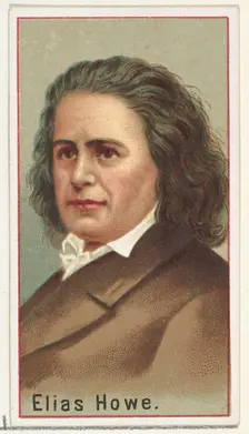 Elias Howe, printer's sample for the World's Inventors souvenir album (A25) for Allen & Gi..., 1888. Creator: Allen & Ginter